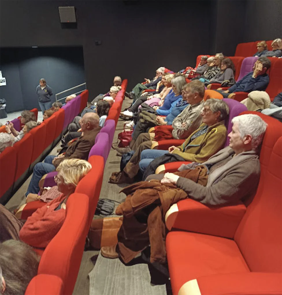 Photographie d'une salle de cinéma pendant une projection de la Semaine Rohmer.